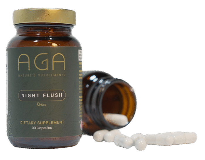 Night Flush Detox Supplement Bottle